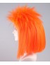 Orange Punk Girl Mullet Wig